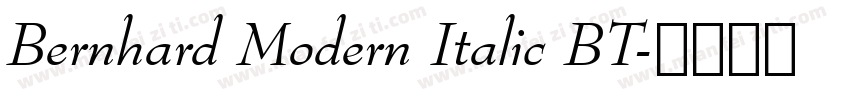 Bernhard Modern Italic BT字体转换